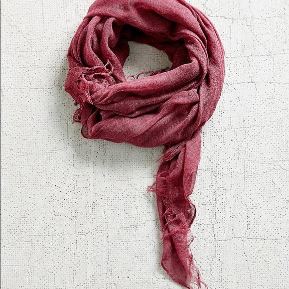 Sheer Gauze Fringe Cotton oversized Blanket Scarf - Picture 4 of 7